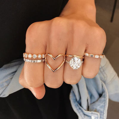 New Ins Temperament Pearl Ring For Women Fashion And Popular Opening Adjustable Ring Retro Combination Banquet Gift