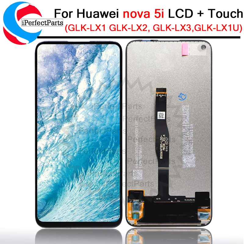 

6.4'' For Huawei nova 5i GLK-LX1 GLK-LX1U GLK-LX2 GLK-LX3 LCD Display Touch Screen Digitizer Assembly For Huawei Nova 5i lcd