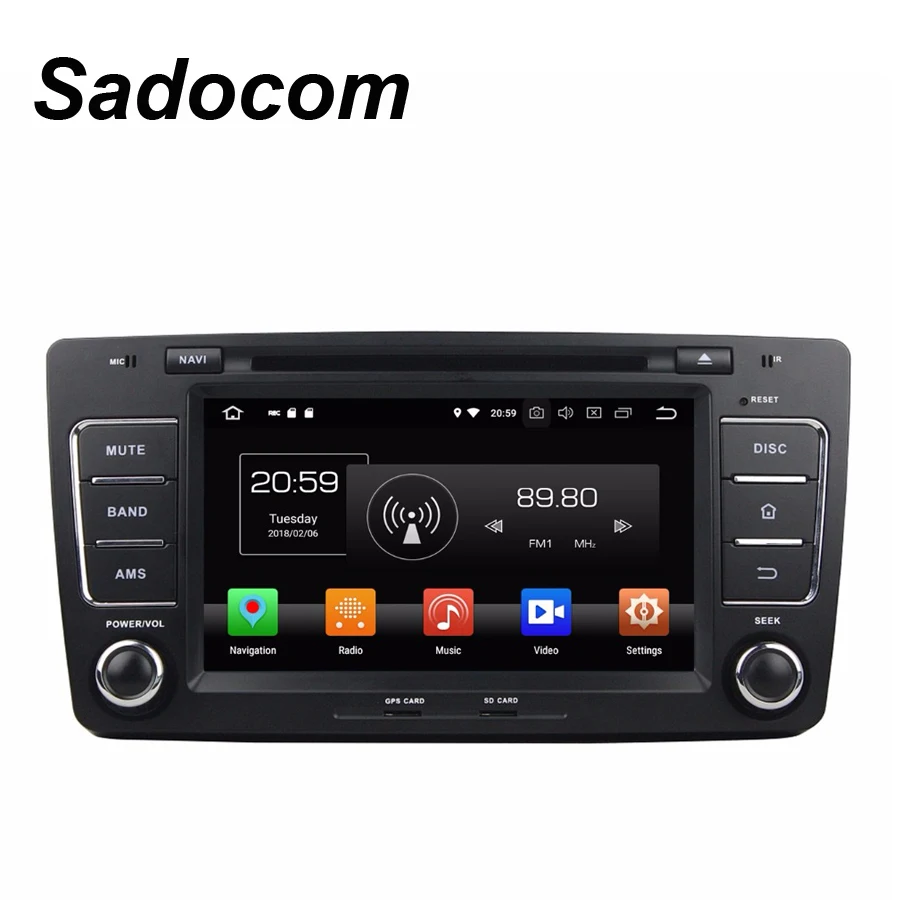 HD TDA7851 Android 8 0 для VW skoda OCTAVIA 2009- 2013 4 Гб ОЗУ ядер автомобильный dvd-плеер GPS ГЛОНАСС