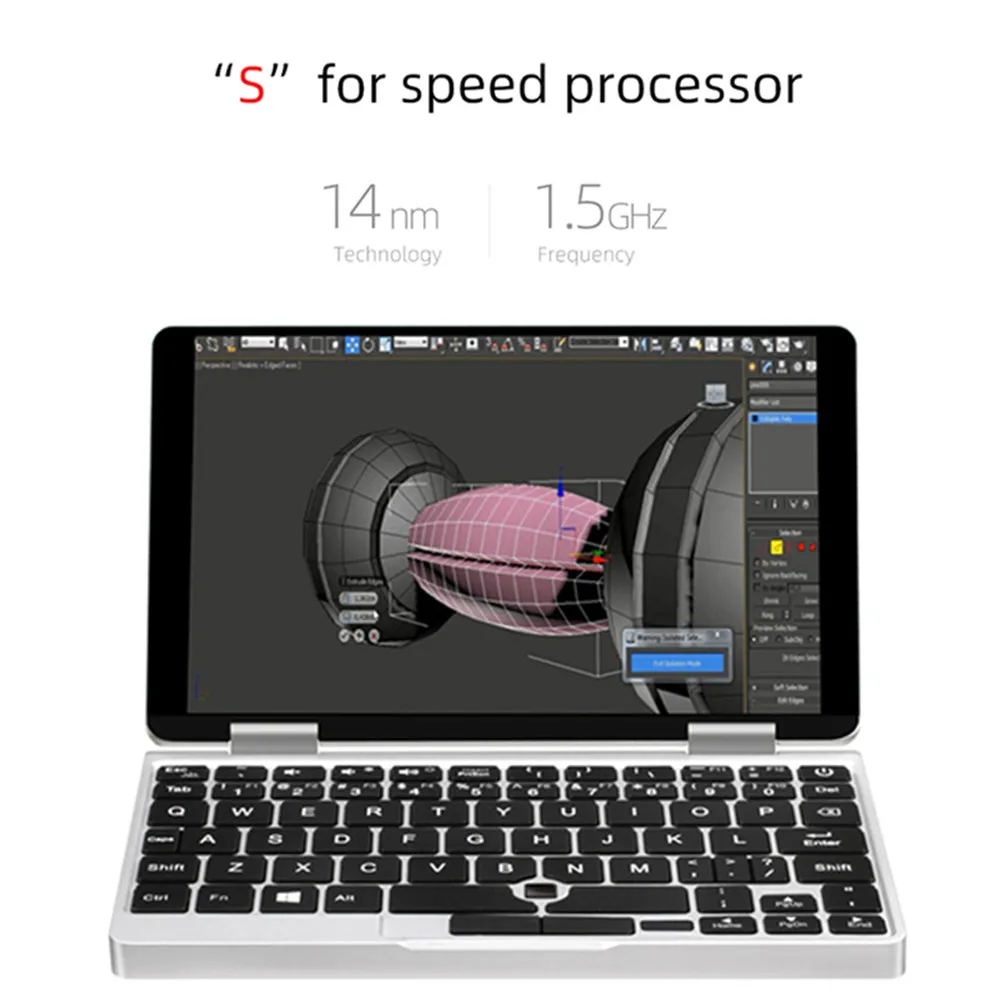 Один Нетбуки 7 дюймов металлический корпус ips Экран лицензии ОС Windows 10, 8GB 128GB SSD один влейте 1S карман для ноутбука с защитой от отпечатков пальцев BT
