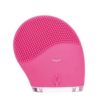 

Silicone Electric Face Cleansing Brush 15 Gear Sonic Vibration Rechargeable Facial Cleanser Skin Pore Deep Cleaning Exfoliator46