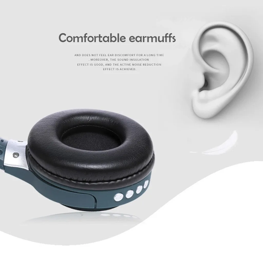 New Portable Wireless Headphones Bluetooth Headset Earphones with Mic for Music Lsolamento Del Rumore HIFI Stereo