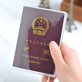

1pcs Travel Waterproof Dirt Passport Holder Cover Wallet Transparent PVC ID Card Holders Business Credit Card Holder Case Pouch