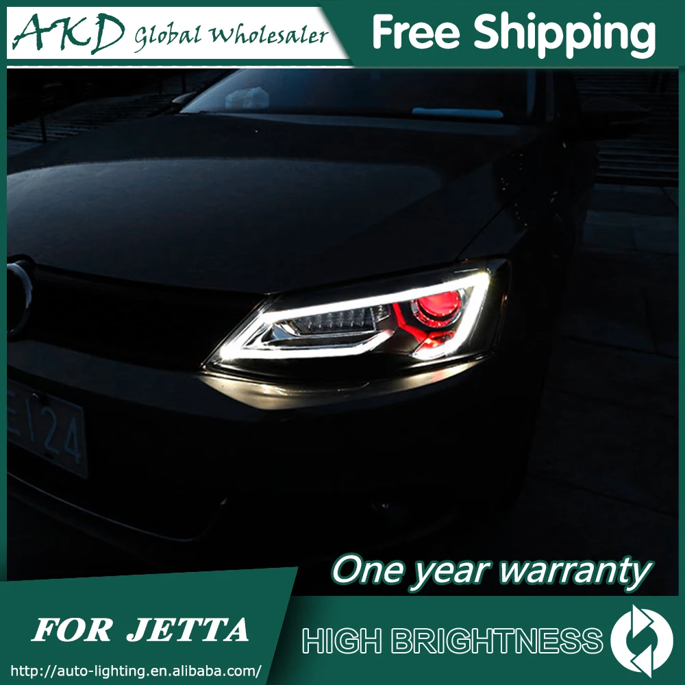 Головной светильник s для автомобиля VW Jetta 2011- Jetta mk6 mk7 DRL Дневной ходовой светильник светодиодный Биксеноновая лампа противотуманный светильник s автомобильные аксессуары
