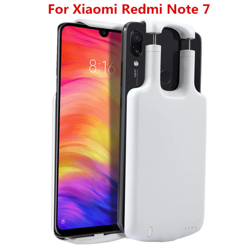 For Redmi Note 7 Для Xiaomi Redmi Note 7 Note 7 Pro Чехол для зарядки аккумулятора 5000 мАч с расширяемой пряжкой чехол для аккумулятора для Redmi Note 7 Чехол - Цвет: For Redmi Note 7