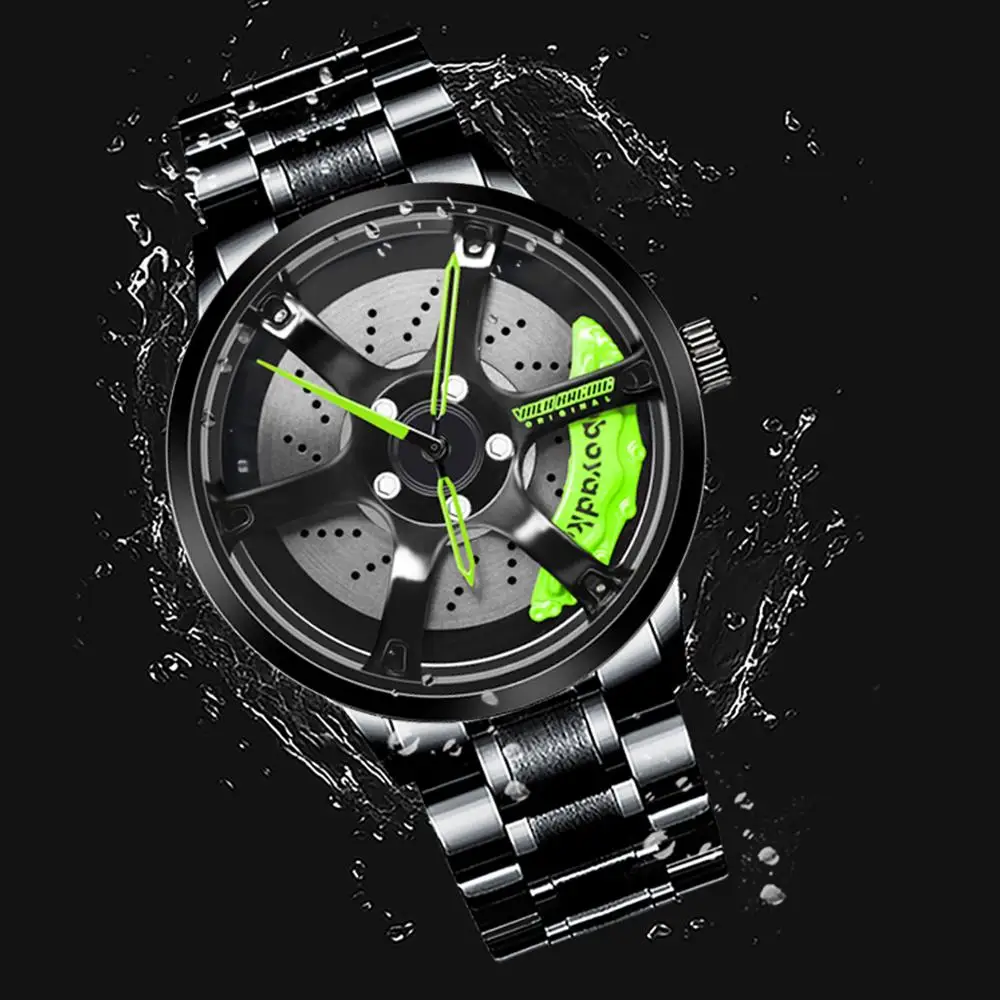 3D Creative Men Rim Hub Car Watch Wheel Design Men's Watches Sport Waterproof Relogio Masculino for F1 Cars Racing Fans Gift