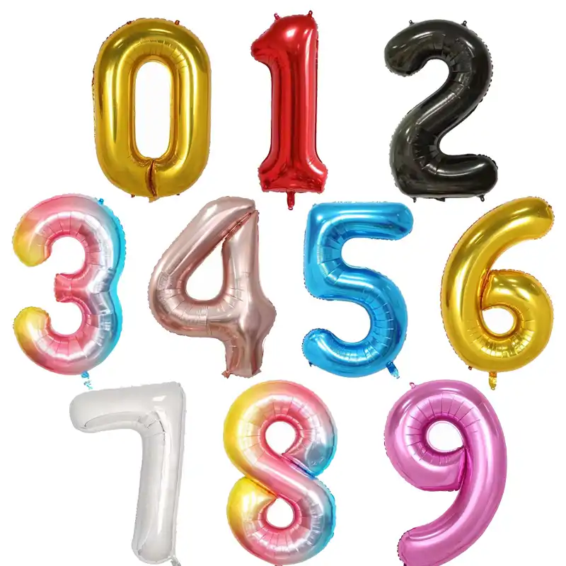 Воздушные гелиевые шары на день рождения с большой фольгой, 30, 40 дюймов, цифры 0-9, украшение на день рождения, Детские балоны