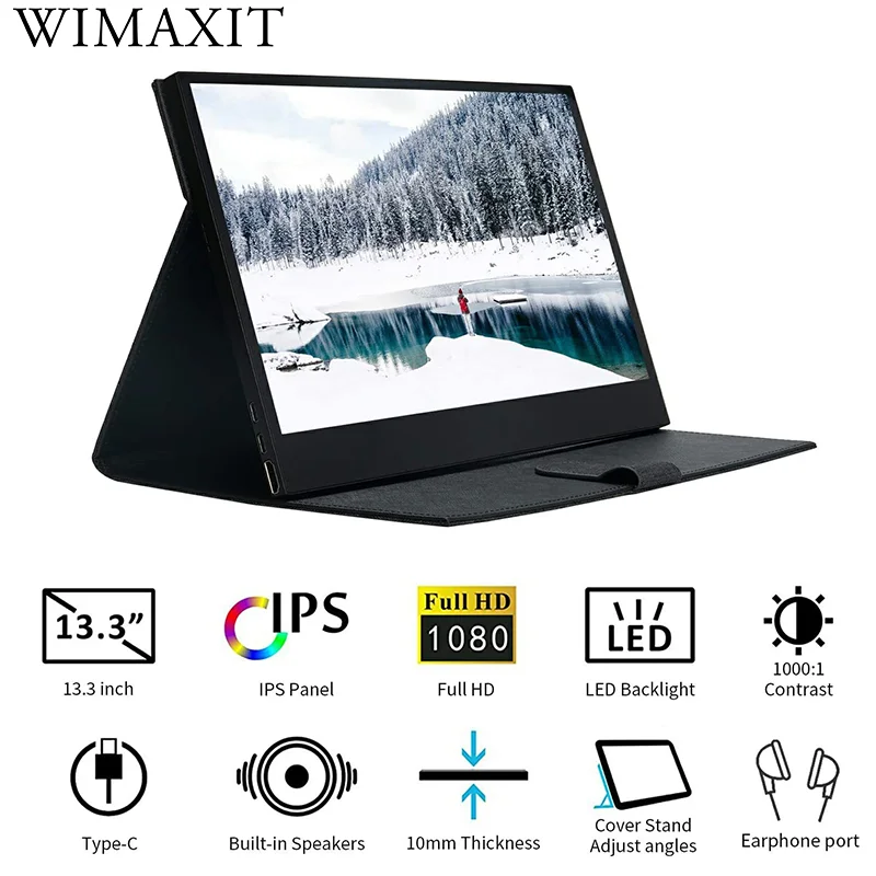 Wimaxit 13.3 Inch 1920 x 1080P IPS HDR 