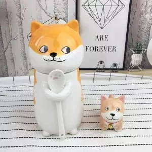 Чашка с когтями для кошек, чашка с животными, креативная керамическая кружка, подарок на день рождения, с крышкой, ложкой, 400 мл, кофейная чашка, кружка, кофейные кружки, креативные - Цвет: 400ML set