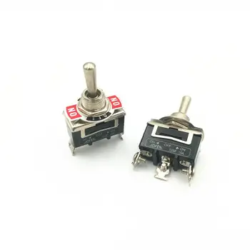 

10pcs Momentary Toggle Switch 123F 3-Pin 3 Position ON-OFF-ON SPDT 15A 250VAC Self-reset Switches with Waterproof Cap