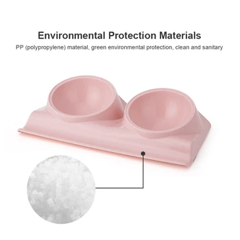 

2 in 1 pet feeder bowl, dog food, feeder plate, tableware, dog and cat bowl, 15 degree adjustable water bowl hot sale