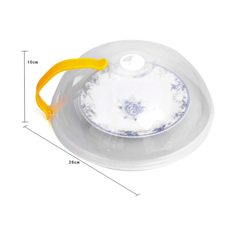 1PC Microwave Cover Microwave Oven Food Cover Kitchen Accessories Transparent Anti Sputtering Household Random Color Fresh microwave splatter cover