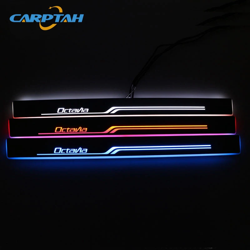 CARPTAH Trim Pedal Car External Parts светодиодный светильник для порога двери Skoda Octavia A5 2010