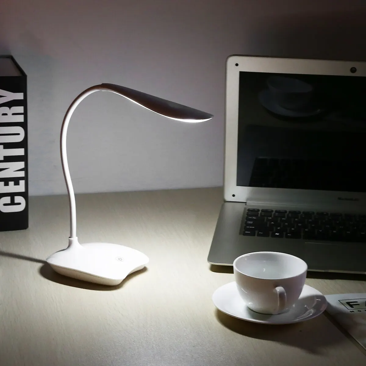 1pc USB Charging led Lamp 3 Modes Dimming Table Lamps Adjustable Flexible Touch Sensor Reading Desk Lights Study Lighting