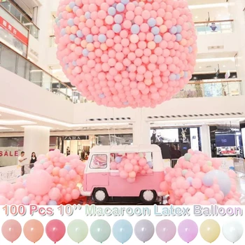

Pastel Macaroon Latex Balloons Rainbow Color DIY Balloons for Wedding Graduation Birthday Party Baby Shower Party Supplies D30