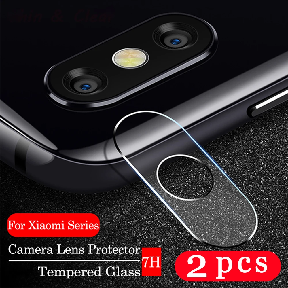 2Pcs Cover Camera Lens Protector For Xiaomi Mi A3 Lite Mi A2 Lite Camera Tempered Glass Phone Screen Protector Protective Film