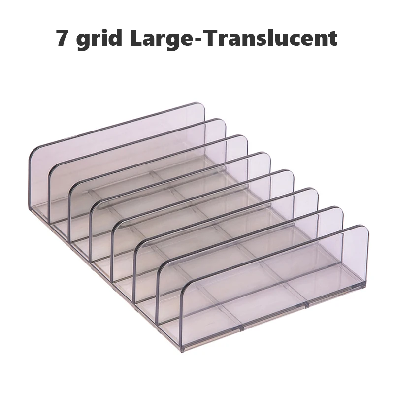 7 Grids Clear Acryl Oogschaduw Compact Organizer Lade Organisatie Divider Make Storage Box Transparant Slot Cosmetica Case 