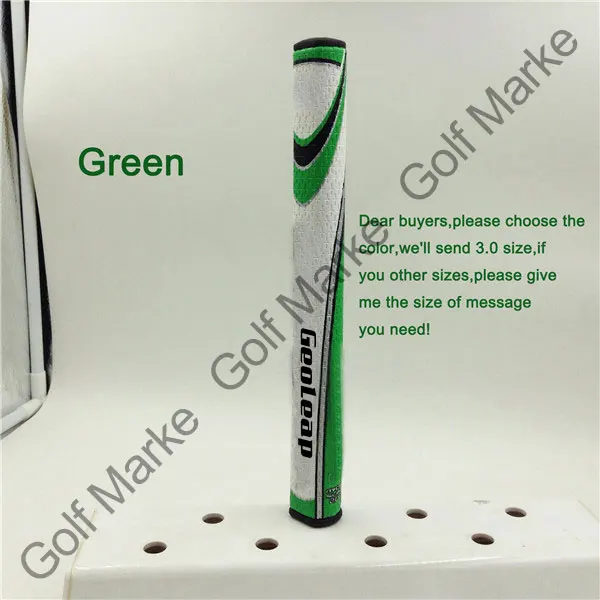 3.0white green Суперстройный 1,0/2,0/3,0/5,0 рукоятка клюшки для гольфа, захваты ультра светильник рукоятки для клюшек 8 расцветок - Цвет: 3.0white green