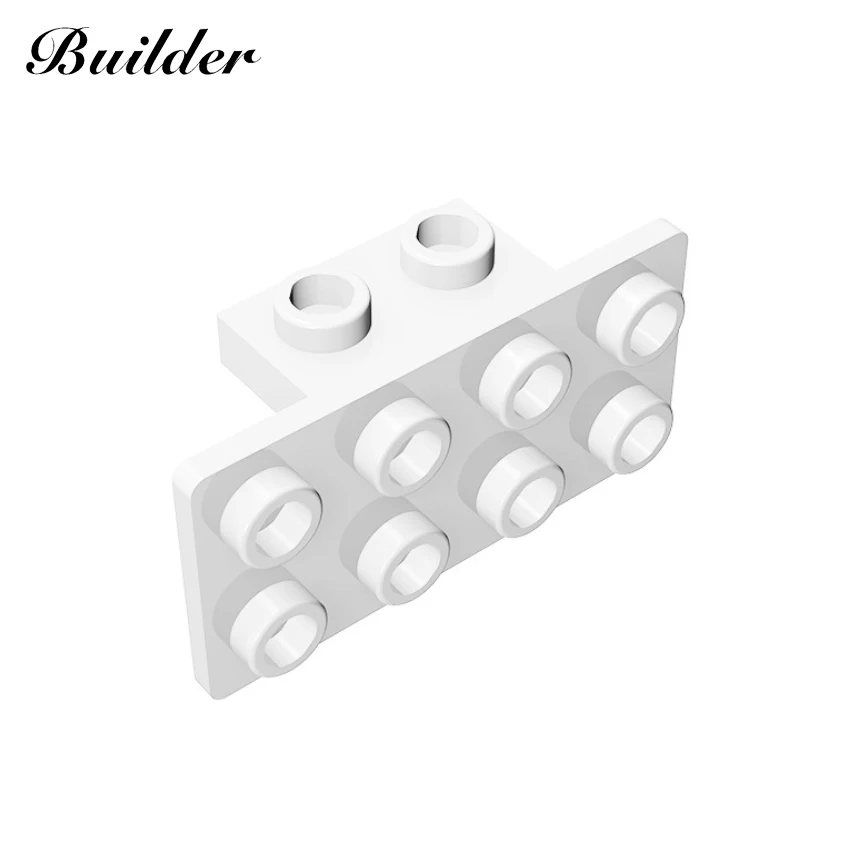 Little Builder Building Blocks Technological Parts 1x2-2x4 Bracket MOC Educational Toy for Children Compatible Brick 93274 10pcs little builder 92582 building blocks technological diy plates 2x2 top with hinged plate 10pcs moc educational toys for children