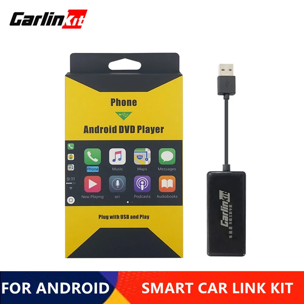 

Carlinkit CarPlay Dongle Navigation Player USB Smart Auto Car Link Dongle For Apple Android CarPlay With Android Auto Mirror