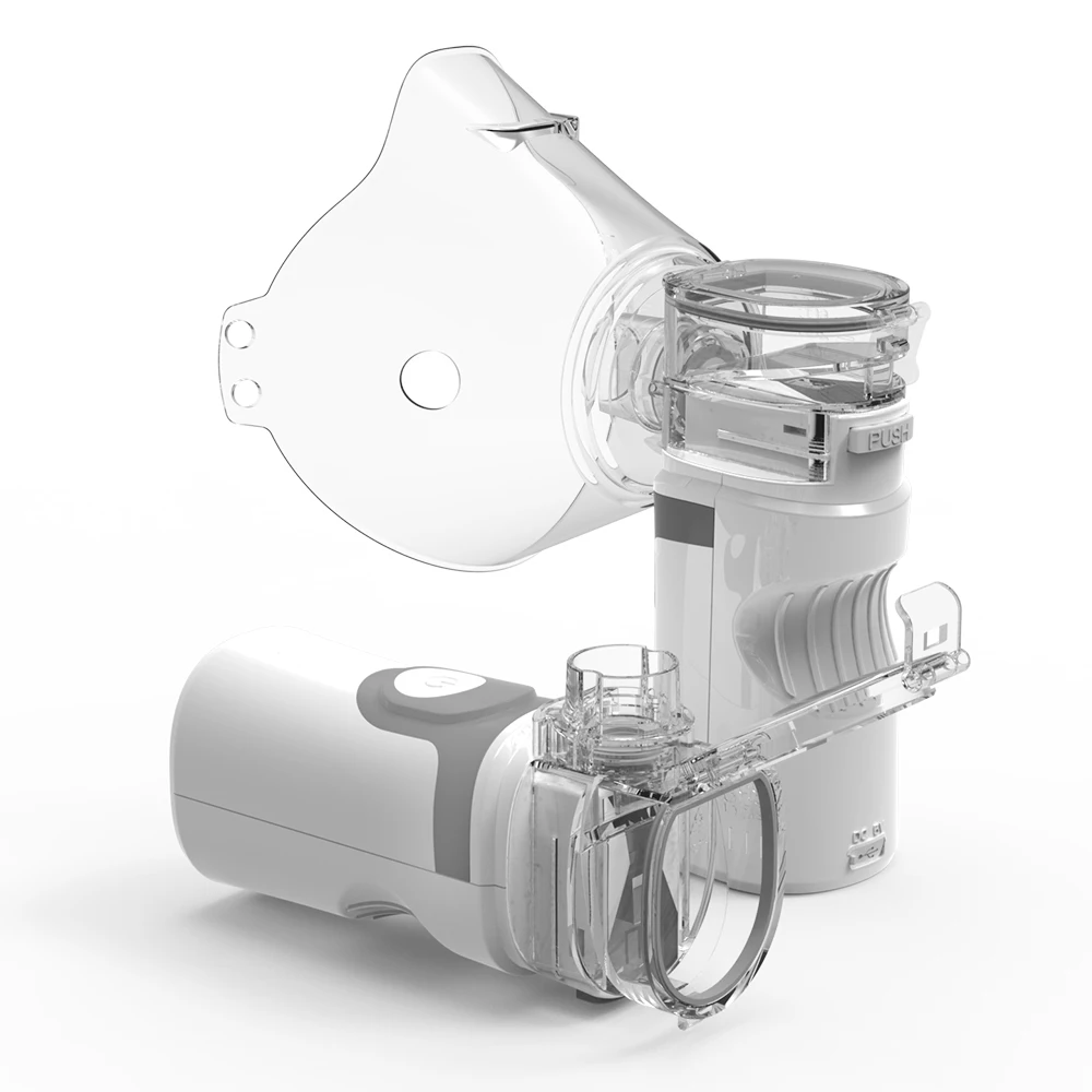 

Household Portable Operated Replaceable Battery USB Rechargeable Ultrasonic Nebulizer Fine Particles Less Residue