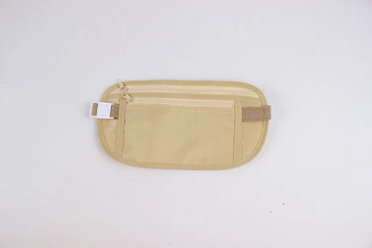 Currently Available Outdoor Body Hugging Sports Waist Pack Waterproof Hidden Outdoor Waist Pack Multi-functional Ultra-Thin Trav