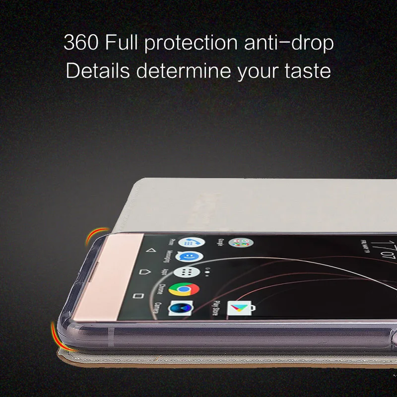 Чехол из воловьей кожи с откидной крышкой для sony xperia Z2 Z3 Z4 Z5 X XZ1 XZ2 XZ4 Compact XA XA1 XA2 ultra XZ Premium для xperia 5 8 10 plus