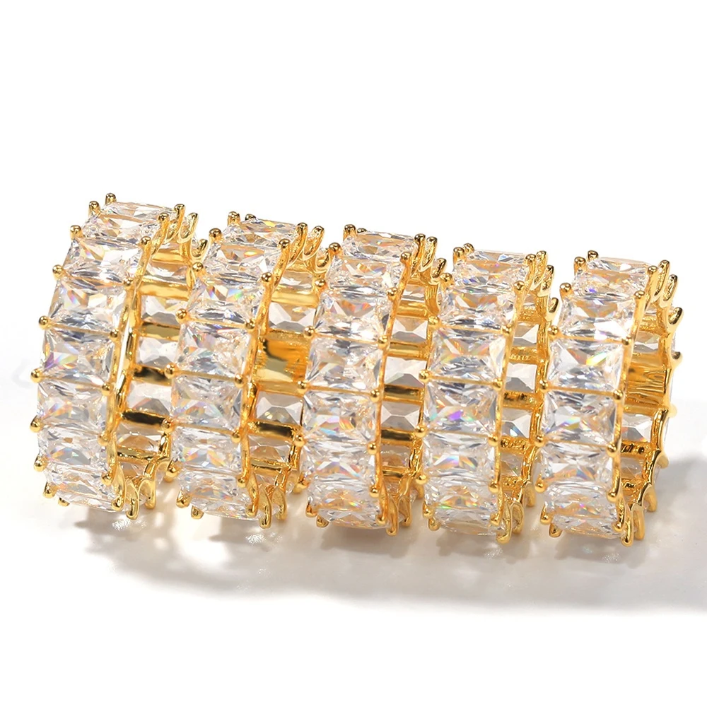 Crystal Rings Zircon Rings Stone Rings Fashion Rings Fashion Ring Finger Rings Luxury Cubic Zirconia Rings For Women Fashion Red Blue Copper Plated Finger Rings Zircon Statement