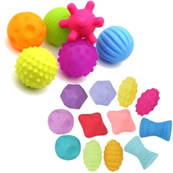 Jeu de balles pour bébé de 0 à 12 mois, jouets de développement des sens tactiles, toucher main, balle d'entraînement, boule douce de Massage 