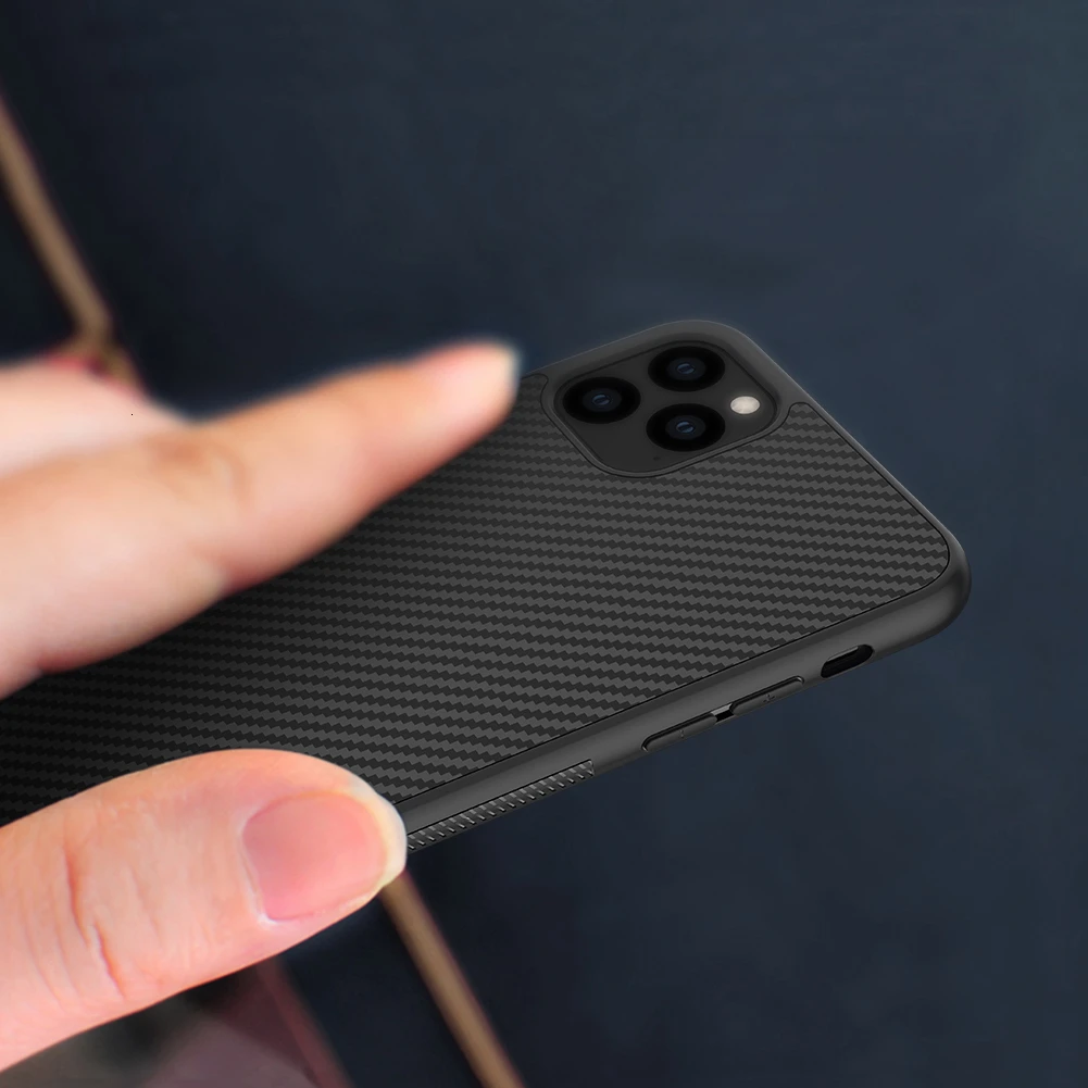 NILLKIN для Apple iPhone 11 чехол для Apple iPhone 11 Pro Чехол из углеродного синтетического волокна задняя крышка для Apple iPhone 11 Pro Max