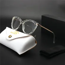 Высокое качество TR90 весенние шарнирные прозрачные очки оправа Дамская брендовая дизайнерская кошачья оптическая оправа для очков женская с коробкой FML