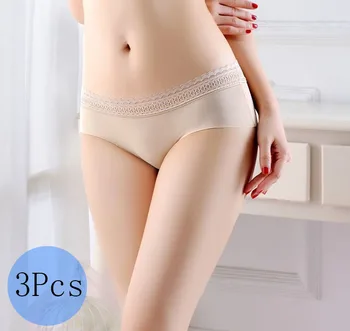 

3Pcs Women's underwear, seamless underwear, breathable low waist briefs