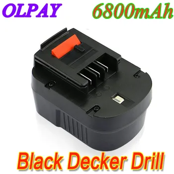 

12V 6800mah Rechargeable Tool Battery forBlack&Decker A12 A12EX FSB12 FS120B A1712 HP12K HP12 Ni-MH Replacement Drill Battery