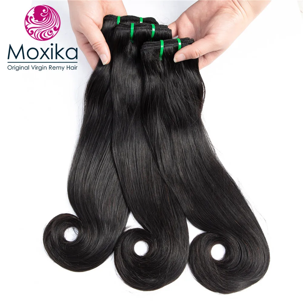 

Moxika 3 Bundles Brazilian Curve Straight Hair Bundles Hair Extensions Remy Human Hair Bundles For Women Hair Weaving