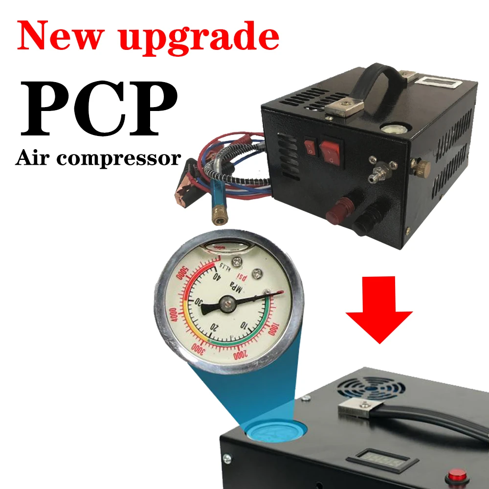 

2020 new upgraded air compressor for PCP and diving cylinders 4500psi 300bar 30mpa 12 V/220 V Pcp Air compressor