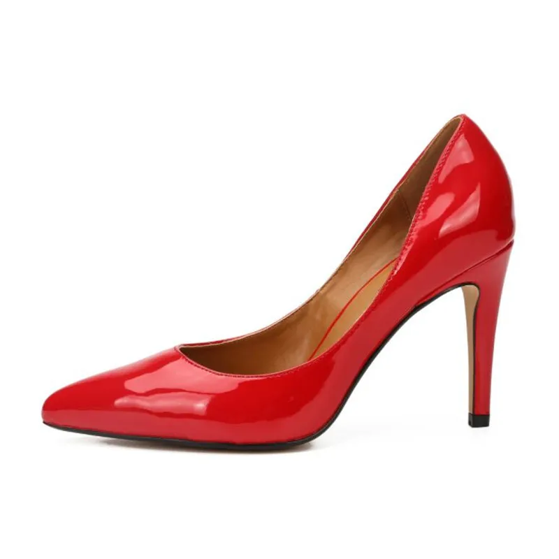 

2021 new pointed single shoes ladies shoes sexy women's shoes high quality 10CM stilettos large size high heels 9-16 17