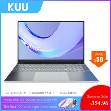 Aliexpress - Laptop KUU A10, 15.6″ FHD (1.920×1.080) IPS, Intel Celeron J4125, 8GB DDR4, 256GB SSD, Windows 10, Intel Ultra HD Graphics 600