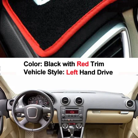 Suède auto dashboard cover vermijd licht mat pad dashboard grip mat