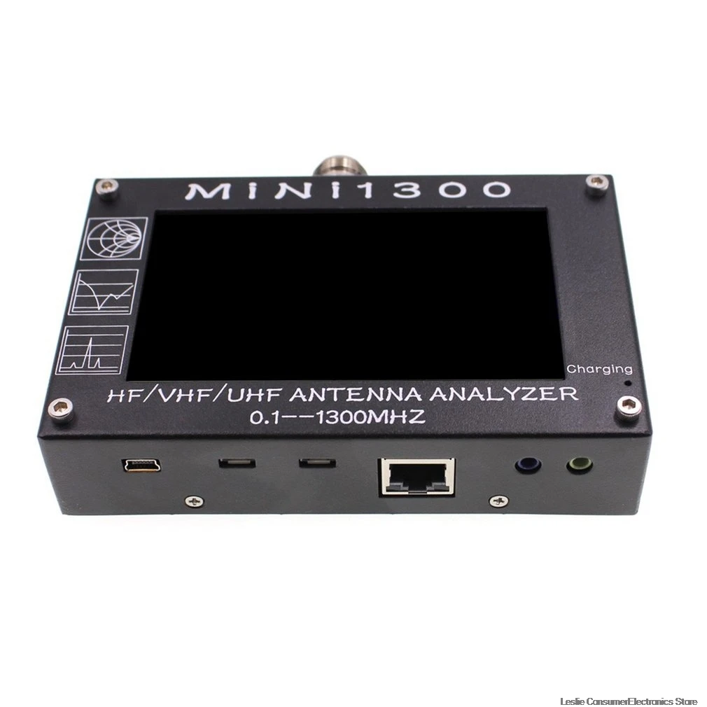UV+ HF Mini1300 4," сенсорный ЖК 0,1-1300 МГц 13.GHz HF/VHF/UHF ANT SWR антенна анализатор метр+ аккумулятор