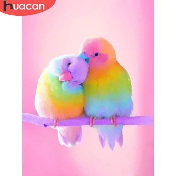 

HUACAN 5D Diamond Painting Parrot Animal Full Square Drill Embroidery Handcraft Kit Home Decoration