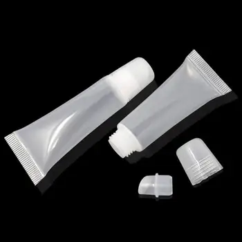 

5pcs 15ML Empty Lip Gloss Tubes Lipstick Tube Lip Balm Soft Tube Makeup Squeeze Clear Lipgloss Tube Container