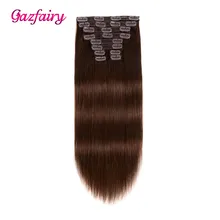 Gazfairy Silky Straight Clip ins 100% Real Remy Hair 24'' 10pcs/set 220g Clip in Human Hair Extensions Full Head Double Drawn Human Hair (For White) Gazfairy Silky Straight Clip ins 100% Real Remy Hair 24'' 10pcs/set 220g Clip in Human Hair Extensions Full Head Double Drawn Human Hair (For White)