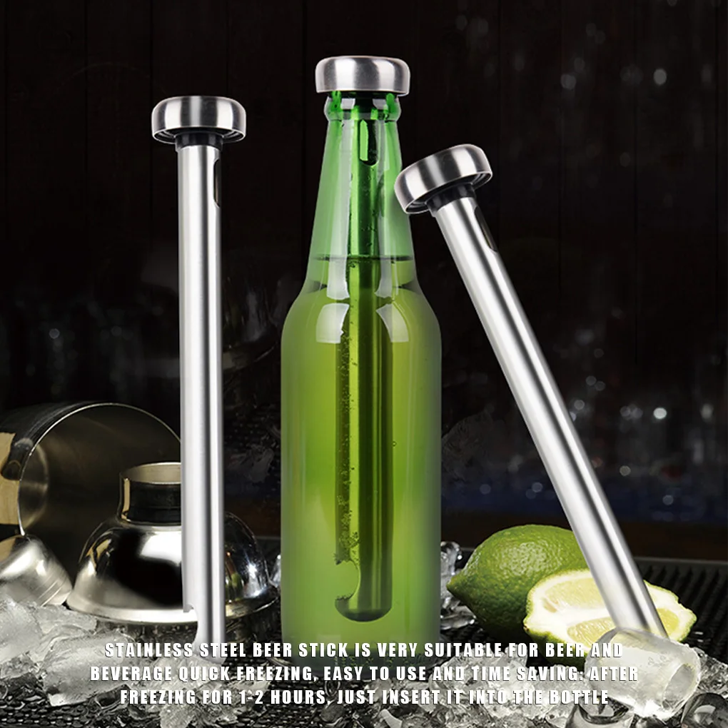 Stainless Steel Beer Cooler Portable Cooling Wine Stick Ice Cold Beverage Chiller For Kitchen Tools 1pcs | Дом и сад