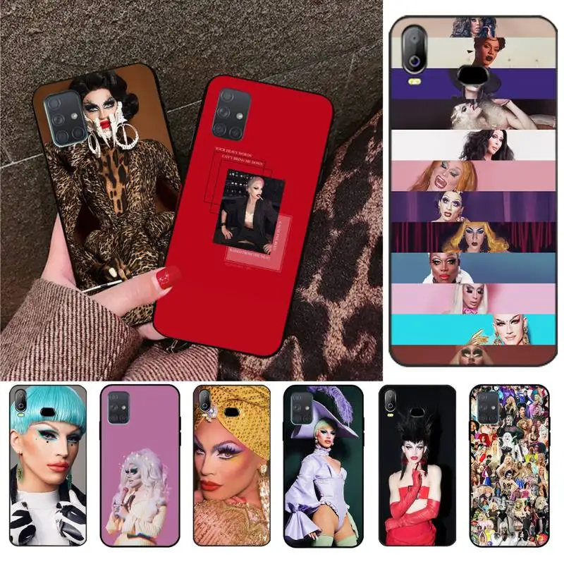 CUTEWANAN American Drag Queen Aquaria черный ТПУ мягкий чехол для телефона Samsung A10 A20 A30 A40 A50 A70 A80 A71 A51
