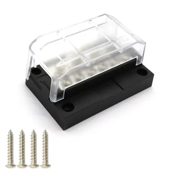 

12 Way Power Distribution Block Double Busbars 100Amp DC 12-32V Fuse Box with LED Lights Universal For Truck Motorhome Boat Bus