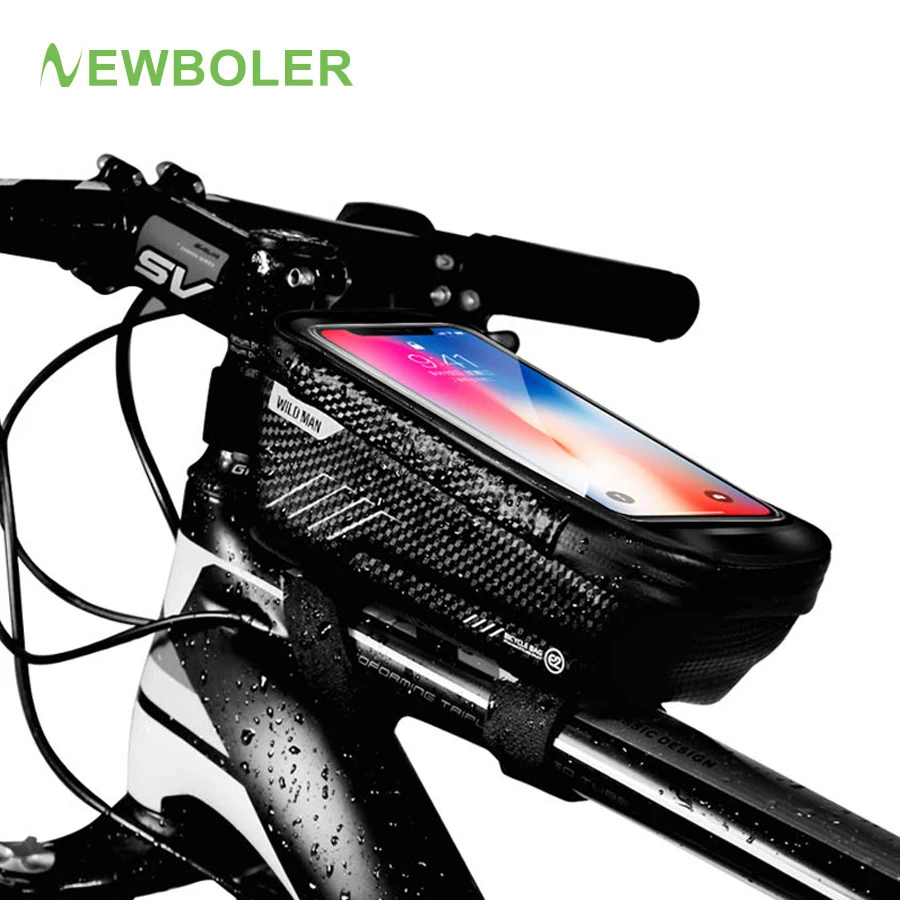 NEWBOLER на горном велосипеде сумка непромокаемые Водонепроницаемый Mtb Передняя 6 2