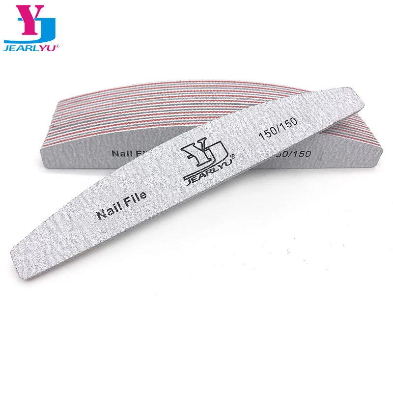 

10Pcs/lot Boat Nail File Buffer Sanding 150/150 Portable Pedicure Polish Grit Beauty All UV Gel Professional Nail Shine Art Tool