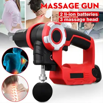 

Percussive Massager Gun Vibrating Therapy Device 5 Angles 54W Durable Bodybuilding Crossfit Low Back Pain Massage Body Muscles