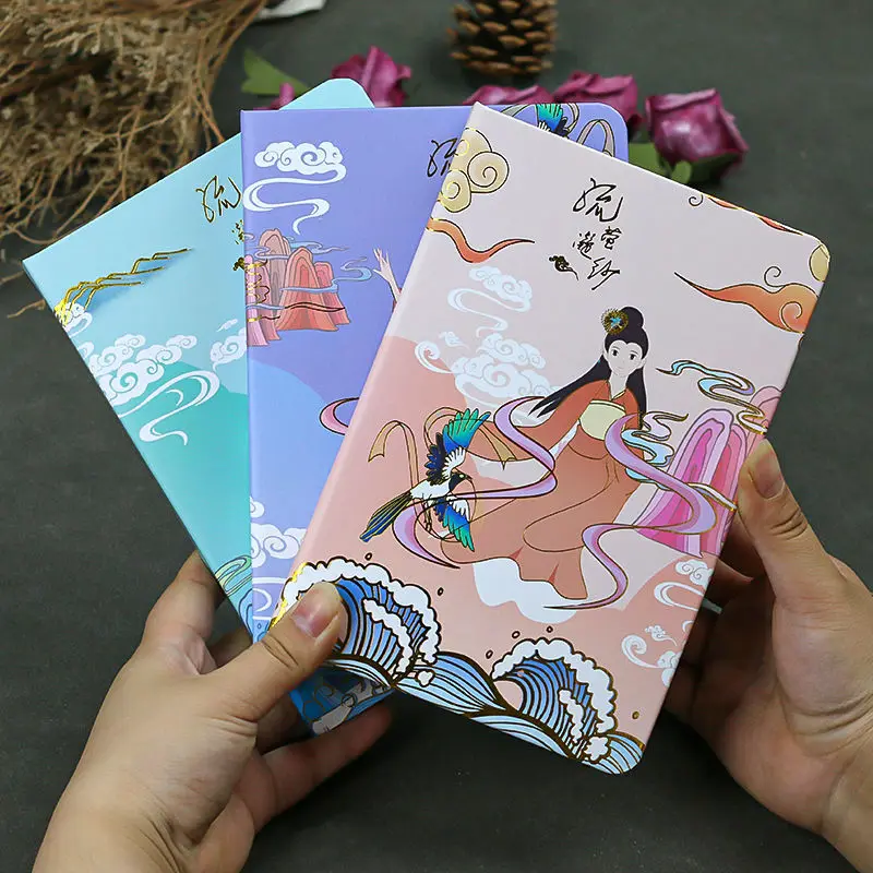 

Блокнот-ежедневник в старинном ретро-стиле, милый корейский студенческий блокнот с полноцветными страницами, блокнот, ежедневник