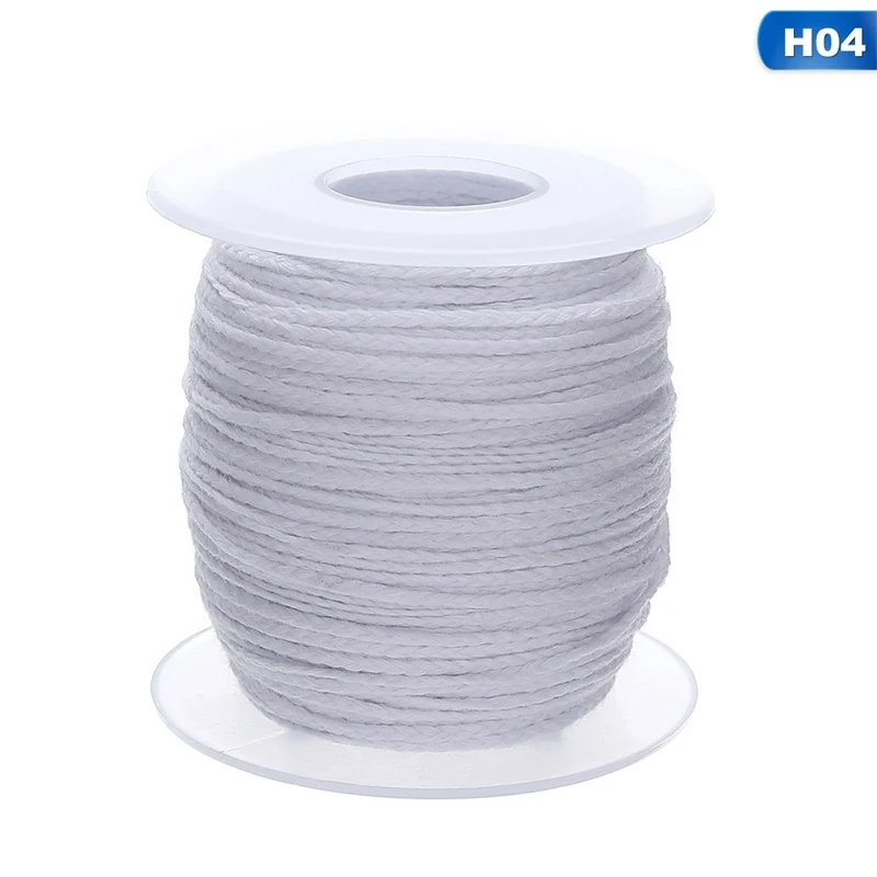 61/30 м экологическая катушка хлопковая оплетка свечи фитиль для DIY масляные лампы материал для изготовления свечей - Цвет: 4